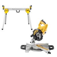 DeWALT DWS773SET Afkort-/Verstekzaag 216mm 1300W + DE7033 Onderstel