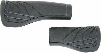 Herrmans line dd36 - ergonomisch verstelbaar fiets handvat zwart/grijs 124/90mm
