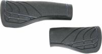 Herrmans line dd36 - ergonomisch verstelbaar fiets handvat zwart/grijs 124/90mm