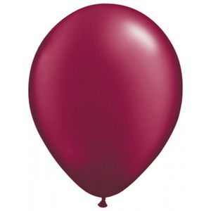 50x ballonnen donkerrood   -