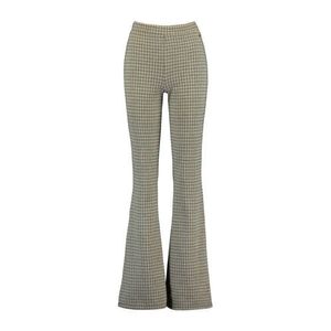 America Today geruite flared broek beige