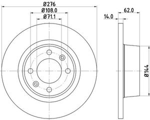 Remschijf 8DD355107851