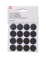 HEMA 16-pak zelfklevende viltglijders (bruin)