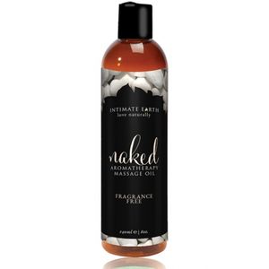 intimate earth - naked unscented massage olie 240 ml
