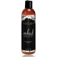 intimate earth - naked unscented massage olie 240 ml - thumbnail