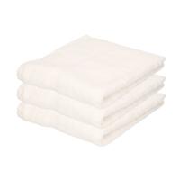 Towelcity Luxe badhanddoek - 3x - wit - 50 x 90 cm - 550 grams - Badkamer textiel - Katoen