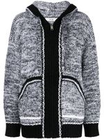 b+ab cardigan à bords contrastants - Gris