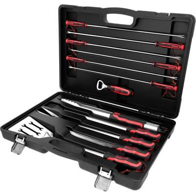 KS Tools 100088 Barbecue grillset Rood, Zwart