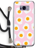 Dancing eggs: Samsung Galaxy S8 Plus Transparant Hoesje met koord