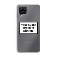 Safe with me: Samsung Galaxy A12 Transparant Hoesje