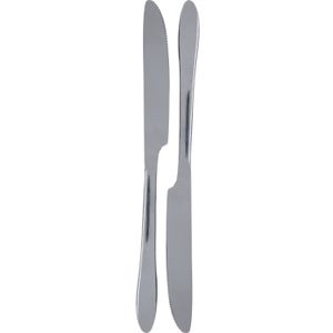 2x Messen tafelbestek RVS 23,5 cm