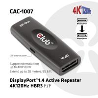 Club 3D DisplayPort 1.4 Active Repeater 4K120Hz HBR3 F/F kabel - thumbnail