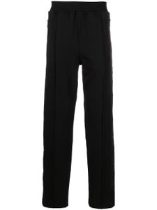 Versace Jeans Couture pantalon en coton à design plissé - Noir