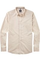 OLYMP Casual Regular Fit Overhemd beige, Effen - thumbnail