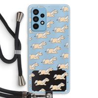 Ponys: Samsung Galaxy A52 Transparant Hoesje met koord