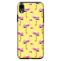 Flamingo's geel: iPhone XR Tough Case