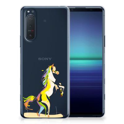 Sony Xperia 5II Telefoonhoesje met Naam Horse Color Sony Xperia 5II Telefoonhoesje met Naam Horse Color