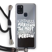 The prettiest: Samsung Galaxy A21s Transparant Hoesje met koord