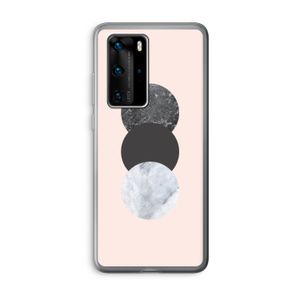Marmeren cirkels: Huawei P40 Pro Transparant Hoesje