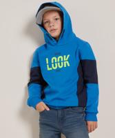 kleurblok trui met frontprint kleurblok trui met frontprint