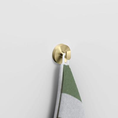 Handdoekhaak Clou Flat Set 2st Goud Geborsteld PVD Clou