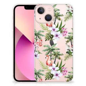 iPhone 13 mini TPU Hoesje Flamingo Palms