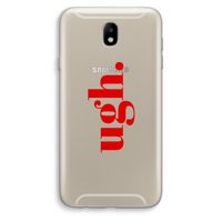 Ugh: Samsung Galaxy J7 (2017) Transparant Hoesje