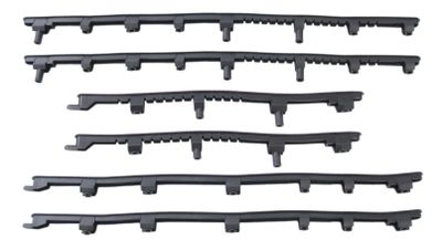 Edge Treeplankrubberset 6 delig vespa s / vespa lx zwart