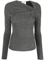 MARANT ÉTOILE haut Baixa à design asymétrique - Argent