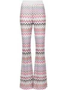 Missoni pantalon évasé à motif zig-zag - Rose