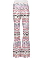 Missoni pantalon évasé à motif zig-zag - Rose