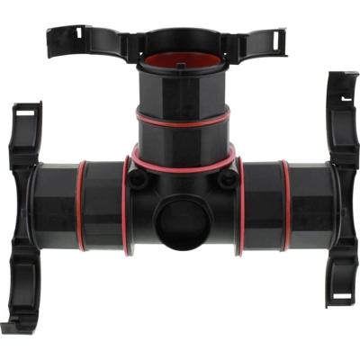 Wiska 10109766 BFT-12-12-12-BK T-verdeler Zwart 1 stuk(s)