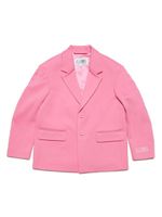 MM6 Maison Margiela Kids blazer à simple boutonnage - Rose