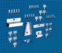 Bott Gereedschaphouder-assortiment | BxH mm | 10 haken/10 dubb.haken/20 div.houders | 40-delig | 1 stuk - 14031414 - 14031414