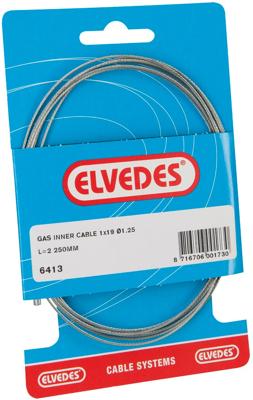 Elvedes gasbinnenkabel universeel 2250mm 7,7 draads v-nippel (op kaart)