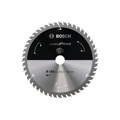 Bosch Accessories Bosch Power Tools 2608837687 Hardmetaal-cirkelzaagblad 165 x 20 mm Aantal tanden: 48 1 stuk(s)