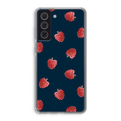 Framboosjes: Samsung Galaxy S21 FE Transparant Hoesje