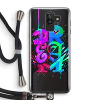 Dream: Samsung Galaxy J8 (2018) Transparant Hoesje met koord