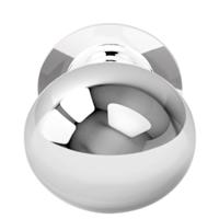 Formani voordeurknop Basics LB65V vast op rozet - gepolijst RVS