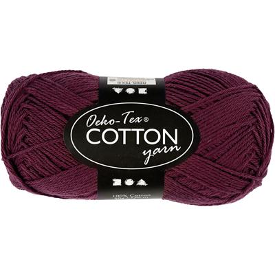 Creativ Company Katoengaren, plum, 50gr, 170m