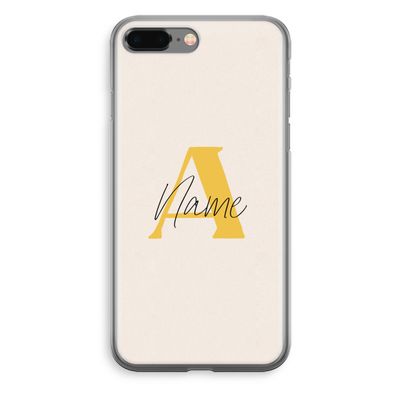 Amber Script: iPhone 8 Plus Transparant Hoesje