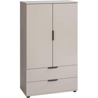 Leen Bakker - Kast Lucca 2-deurs - Kiezelkleur - 140x81x40 Cm - Spaanplaat - Taupe#Beige