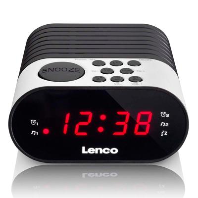 LENCO CR-07 White - FM Wekkerradio met slaaptimer en dubbele alarm functie - Wit LENCO CR-07 White - FM Wekkerradio met slaaptimer en dubbele alarm functie - Wit