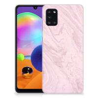 Samsung Galaxy A31 | TPU | Siliconen hoesje | Marble Pink - Origineel Cadeau Vriendin