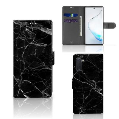 Samsung Galaxy Note 10 | Bookcase | Marmer Zwart - Origineel Cadeau Vader