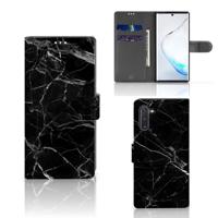 Samsung Galaxy Note 10 | Bookcase | Marmer Zwart - Origineel Cadeau Vader