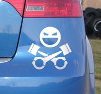 Auto bumper sticker piraat Auto bumper sticker piraat