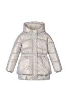 Le Chic winter winterjas meisjes - zilver - Billie - folie, stippen