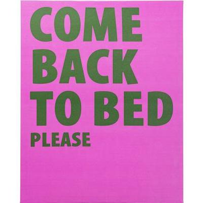 Kare Schilderij Come Back to Bed 40x50cm