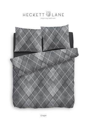 Heckett & Lane DBO Crispin Grijs 140x200 Flanel